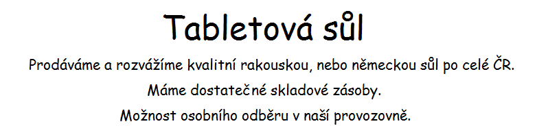 Tabletová sůl